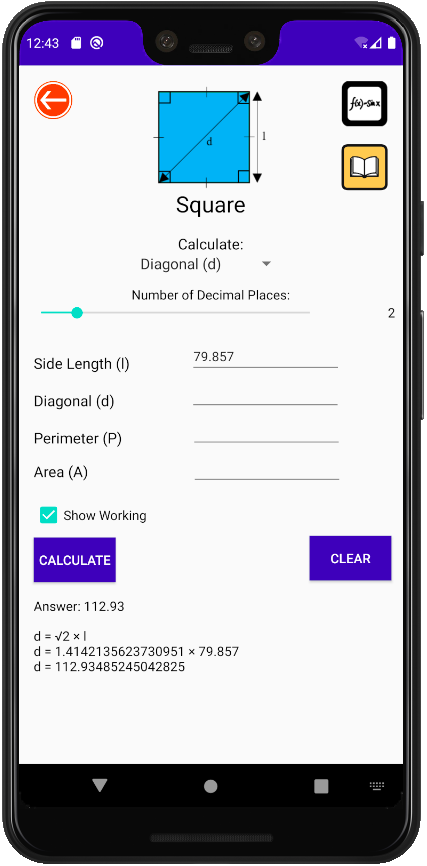 ShapeX Calculator screenshot